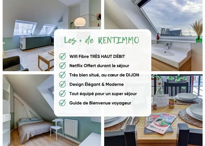 Apartmán Le Moderne - Architect - Familial - Hypercentre - Rent Immo Dijon